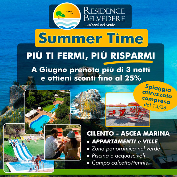 residence appartamenti vacanze Ascea Cilento
